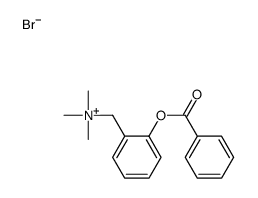 (2-benzoyloxyphenyl)methyl-trimethylazanium,bromide Structure