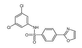 N-(3,5-dichlorophenyl)-4-(1,3-oxazol-2-yl)benzenesulfonamide结构式