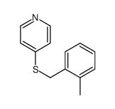 4-[(2-methylphenyl)methylsulfanyl]pyridine结构式