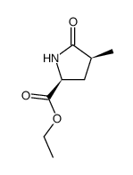 ethyl (2S,4S)-4-methylpyroglutamate结构式