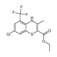 7-Chloro-3-methyl-5-trifluoromethyl-4H-benzo[1,4]thiazine-2-carboxylic acid ethyl ester Structure