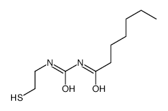 N-(2-sulfanylethylcarbamoyl)heptanamide结构式