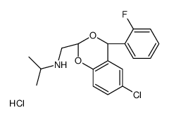 N-[[(2R,4R)-6-chloro-4-(2-fluorophenyl)-4H-1,3-benzodioxin-2-yl]methyl]propan-2-amine,hydrochloride结构式