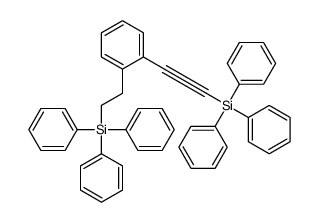 triphenyl-[2-[2-(2-triphenylsilylethyl)phenyl]ethynyl]silane Structure