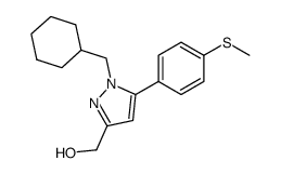 (1-(cyclohexylmethyl)-5-(4-methylthiophenyl)pyrazol-3-yl)methanol结构式