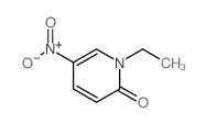 1-ethyl-5-nitro-pyridin-2-one结构式