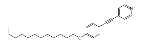 4-[2-(4-dodecoxyphenyl)ethynyl]pyridine结构式