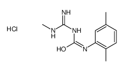 1-(2,5-dimethylphenyl)-3-(N'-methylcarbamimidoyl)urea,hydrochloride Structure