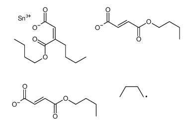 dibutyl (Z,Z,Z)-6-[(4-butoxy-1,4-dioxobut-2-enyl)oxy]-6-butyl-4,8,11-trioxo-5,7,12-trioxa-6-stannahexadeca-2,9-dienoate structure