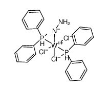 trans-trichloro[hydrazido(1-)]bis(methyldiphenylphosphine)tungsten Structure