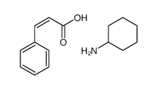 cyclohexanamine,3-phenylprop-2-enoic acid Structure