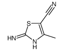 2-Amino-4-methyl-1,3-thiazole-5-carbonitrile结构式