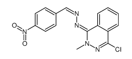 (E)-4-chloro-2-methyl-N-[(E)-(4-nitrophenyl)methylideneamino]phthalazin-1-imine Structure