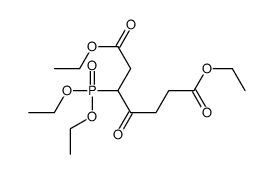 diethyl 3-diethoxyphosphoryl-4-oxoheptanedioate Structure