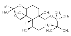 1H-萘[2,1-d] [1,3]二恶英-10-醇,7-[[((1,1-二甲基乙基)二甲基甲硅烷基]氧基]十氢-3,3,6a,10b-四甲基-,( 4aR,6aR,7R,10R,10aS,10bR)-rel-(9CI)结构式