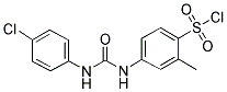 4-[3-(4-chloro-phenyl)-ureido]-2-methyl-benzene sulfonyl chloride Structure