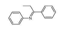 (E)-[1-phenylpropylidene]phenylamine Structure