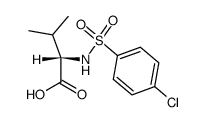 (2S)-2-(4-chlorobenzenesulfonamido)-3-methylbutanoic acid structure