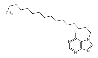 7H-Purine,6-chloro-7-hexadecyl- structure