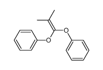 1,1-diphenoxy-2-methylpropene Structure