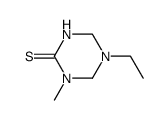 1,3,5-Triazine-2(1H)-thione,5-ethyltetrahydro-1-methyl-(9CI)结构式