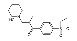 1-(4-ethylsulfonylphenyl)-2-methyl-3-piperidin-1-ylpropan-1-one,hydrochloride结构式