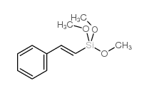1-phenyl-2-trimethoxy silyl ethene Structure