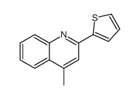 4-METHYL-2-(THIOPHEN-2-YL)QUINOLINE结构式