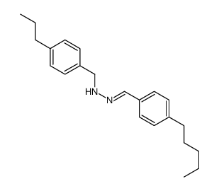 4-Pentylbenzaldehyde [(4-propylphenyl)methylene]hydrazone structure