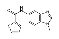 2-Thiophenecarboxamide,N-(1-methyl-1H-benzimidazol-5-yl)-(9CI) structure