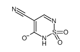 4-cyano-1,1-dioxo-2H-1,2,6-thiadiazin-3-olate Structure