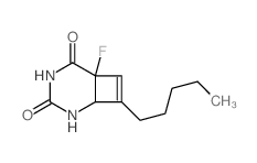 1-fluoro-7-pentyl-3,5-diazabicyclo[4.2.0]oct-7-ene-2,4-dione Structure