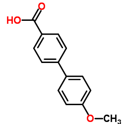 4'-甲氧基联苯基-4-羧酸结构式