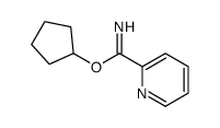 2-Pyridinecarboximidicacid,cyclopentylester(9CI)结构式