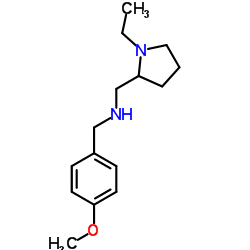 (1-ETHYL-PYRROLIDIN-2-YLMETHYL)-(4-METHOXY-BENZYL)-AMINE structure