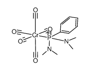 bis(dimethylamino)phenylphosphine(pentacarbonyl)chromium(0)结构式