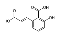 2-Carboxy-3-hydroxy-(E)-cinnamic acid结构式