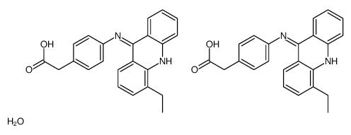 2-[4-[(4-ethylacridin-9-yl)amino]phenyl]acetic acid,hydrate结构式