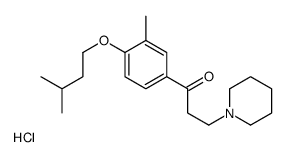 1-[3-methyl-4-(3-methylbutoxy)phenyl]-3-piperidin-1-ylpropan-1-one,hydrochloride Structure