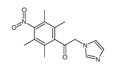 2-imidazol-1-yl-1-(2,3,5,6-tetramethyl-4-nitrophenyl)ethanone Structure