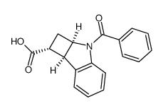 cis-exo-3-benzoyl-1,2,2a,7b-tetrahydro-3H-cyclobut[b]indole-1-carboxylic acid Structure