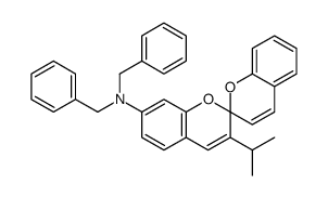 2,2'-Spirobi[2H-1-benzopyran]-7-amine, 3-(1-methylethyl)-N,N-bis(phenylmethyl)-结构式