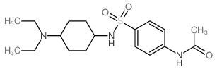 Acetamide, N-[4-[[[4-(diethylamino)cyclohexyl]amino]sulfonyl]phenyl]- structure