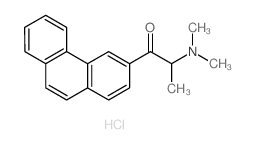 2-dimethylamino-1-phenanthren-3-yl-propan-1-one结构式