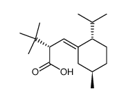 (S)-2-((E)-((2S,5R)-2-isopropyl-5-methylcyclohexylidene)methyl)-3,3-dimethylbutanoic acid Structure