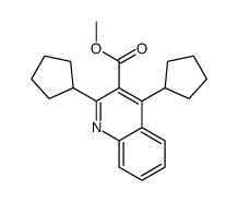 methyl 2,4-dicyclopentylquinoline-3-carboxylate结构式