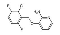 3-(2-chloro-3,6-difluoro-benzyloxy)-pyridine-2-ylamine结构式