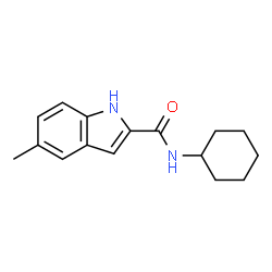1H-Indole-2-carboxamide,N-cyclohexyl-5-methyl-(9CI) Structure