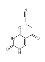 5-(2-thiocyanatoacetyl)-1H-pyrimidine-2,4-dione Structure