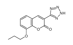 8-propoxy-3-(2H-tetrazol-5-yl)chromen-2-one Structure